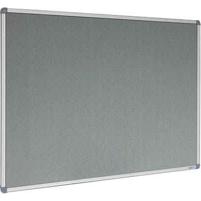 Image for VISIONCHART CORPORATE FELT PINBOARD ALUMINIUM FRAME 1200 X 900MM GREY from Albany Office Products Depot