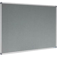 visionchart corporate felt pinboard aluminium frame 1200 x 900mm grey