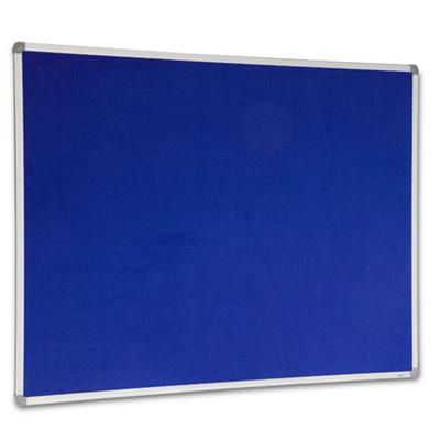 Image for VISIONCHART CORPORATE FELT PINBOARD ALUMINIUM FRAME 1800 X 1200MM ROYAL BLUE from Albany Office Products Depot