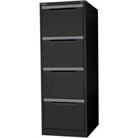 steelco filing cabinet 4 drawer 470 x 620 x 1320mm graphite ripple