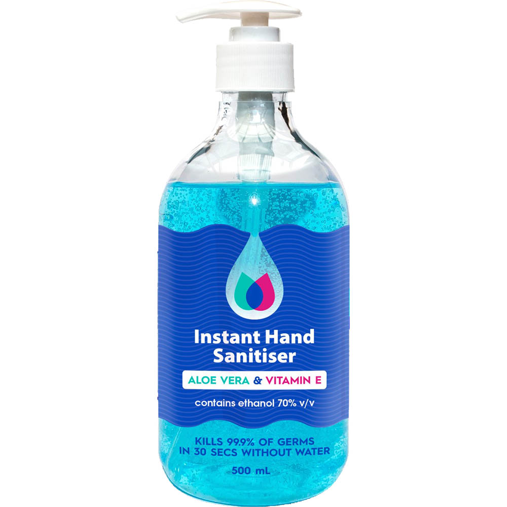 Image for CLEAN PLUS HAND SANITISER GEL 500ML PUMP from Ross Office Supplies Office Products Depot