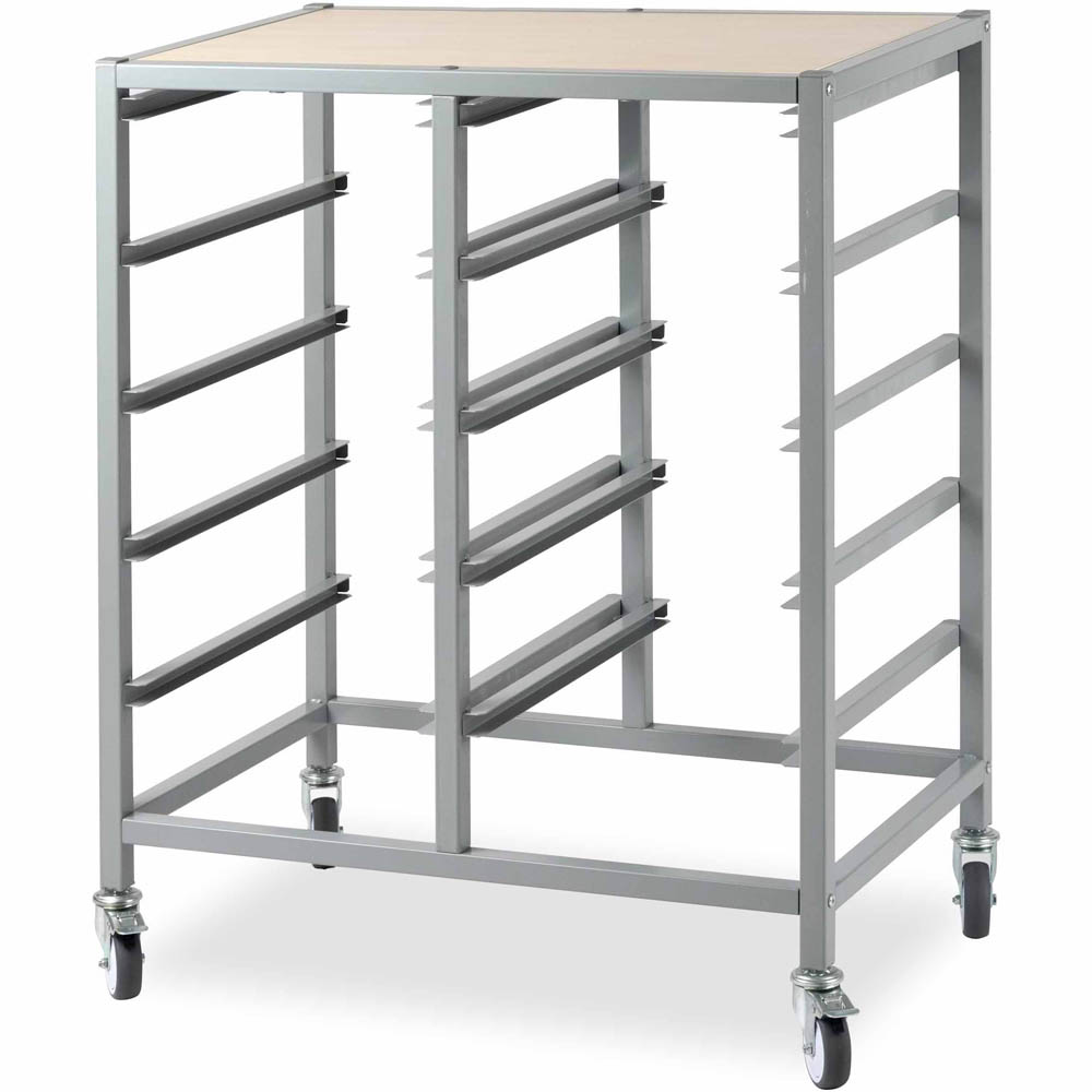 Image for VISIONCHART EDUCATION MOBILE STORAGE TOTE TRAY TROLLEY 10 BAYS from MOE Office Products Depot Mackay & Whitsundays