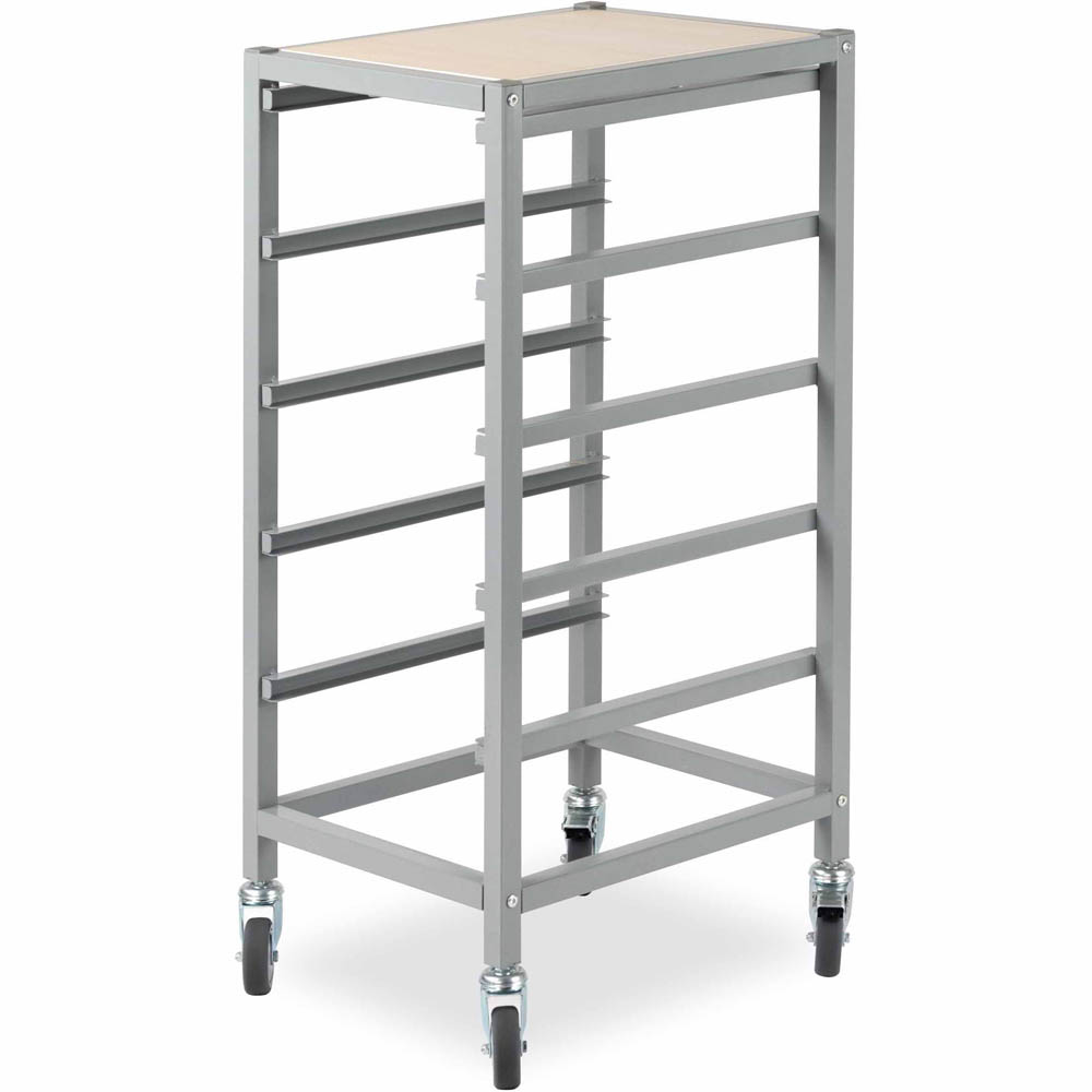 Image for VISIONCHART EDUCATION MOBILE STORAGE TOTE TRAY TROLLEY 5 BAYS from Tristate Office Products Depot