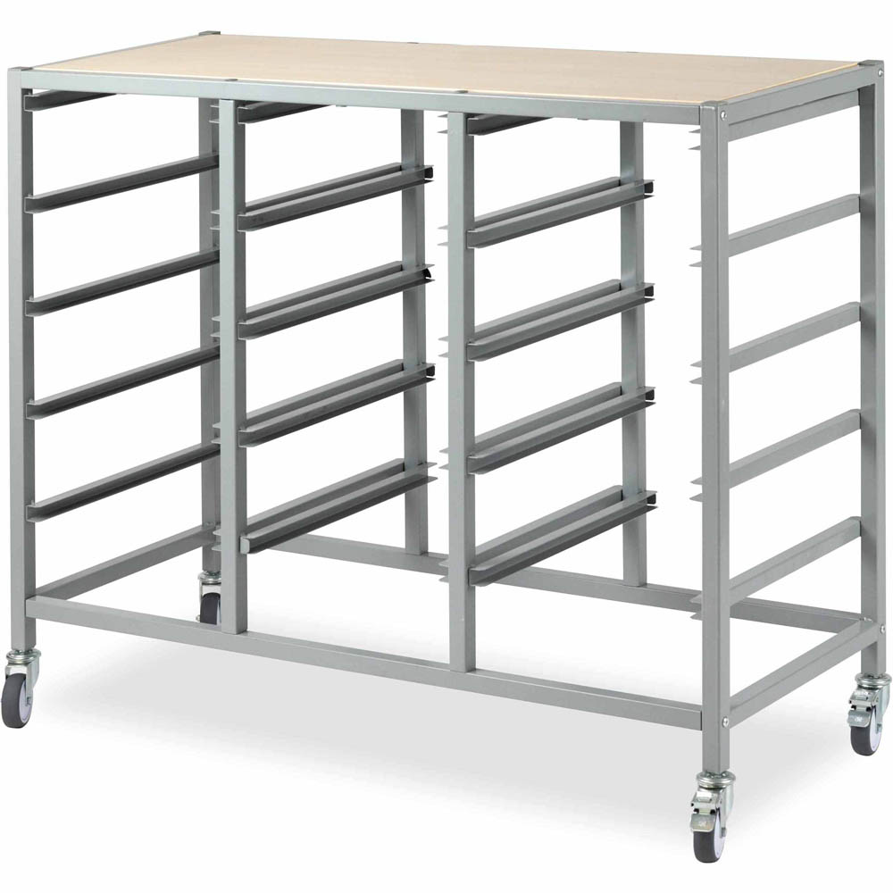 Image for VISIONCHART EDUCATION MOBILE STORAGE TOTE TRAY TROLLEY 15 BAYS from MOE Office Products Depot Mackay & Whitsundays