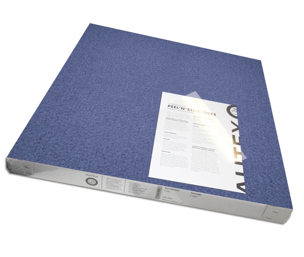 Image for VISIONCHART AUTEX ACOUSTIC FABRIC PEEL N STICK TILES 600 X 600MM CALYPSO BLUE PACK 6 from Albany Office Products Depot