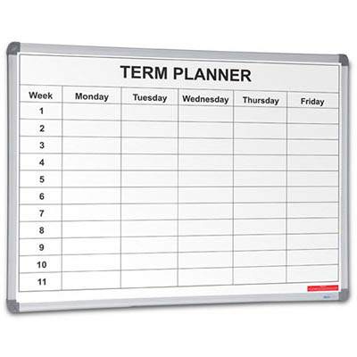Image for VISIONCHART MAGNETIC WHITEBOARD SCHOOL PLANNER 1 TERM 1200 X 900MM from Total Supplies Pty Ltd