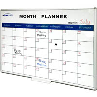 visionchart deluxe magnetic whiteboard planner perpetual month 1200 x 900mm