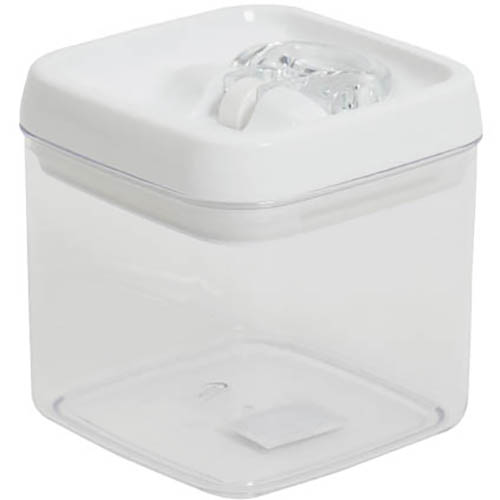 Image for CONNOISSEUR FLIP-TITE CANISTER SQUARE 1 LITRE CLEAR from Office Products Depot