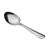 connoisseur stainless steel flat dessert spoon 175mm pack 24