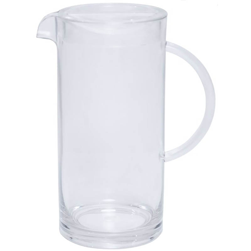 Image for CONNOISSEUR POLYCARBONATE JUG WITH LID 2 LITRE CLEAR from Ross Office Supplies Office Products Depot