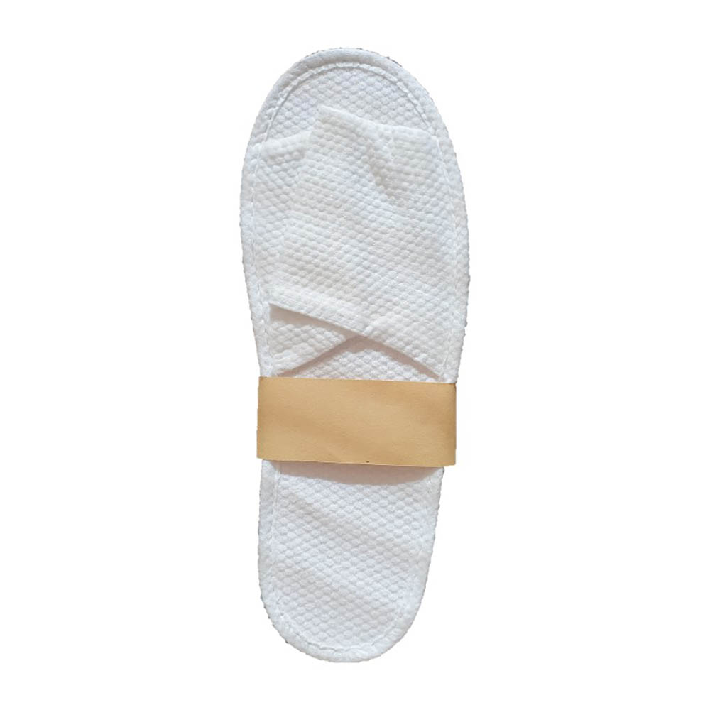 Image for COMPASS OPEN TOE ECO SLIPPERS IN PAPER BAND WHITE from Premier Stationers Office Products Depot