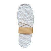 compass open toe eco slippers in paper band white