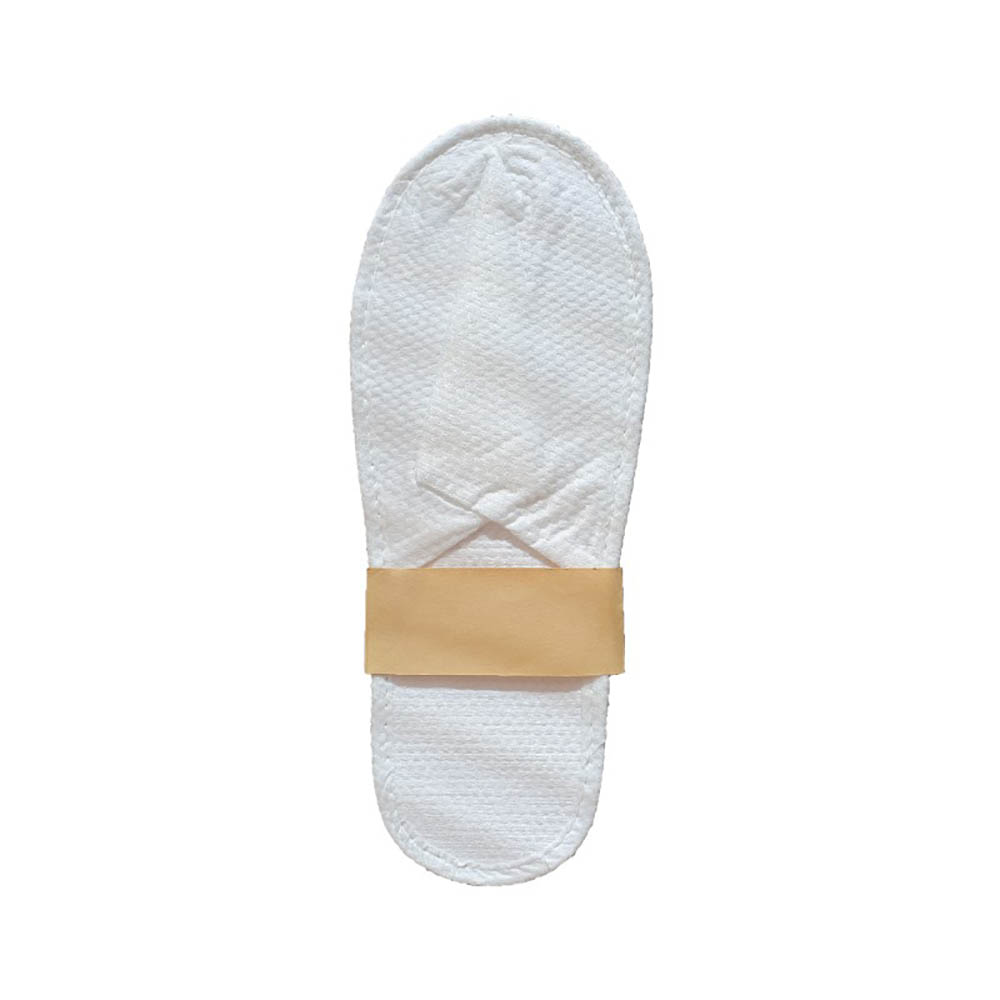 Image for COMPASS CLOSED TOE ECO SLIPPERS IN PAPER BAND WHITE from Premier Stationers Office Products Depot
