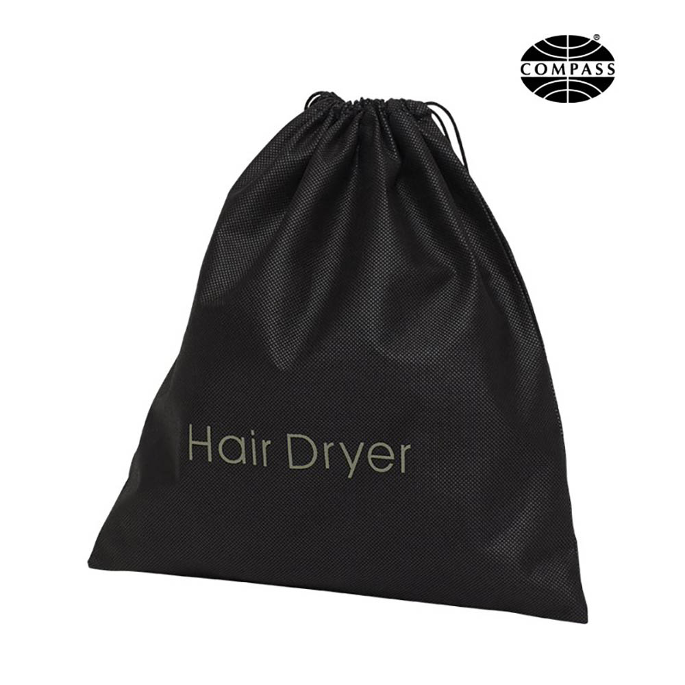 Image for COMPASS NON WOVEN HAIR DRYER BAG BLACK from MOE Office Products Depot Mackay & Whitsundays