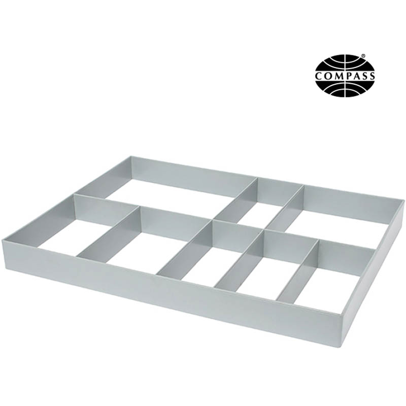 Image for COMPASS TROLLEY DIVIDER TRAY GREY from MOE Office Products Depot Mackay & Whitsundays