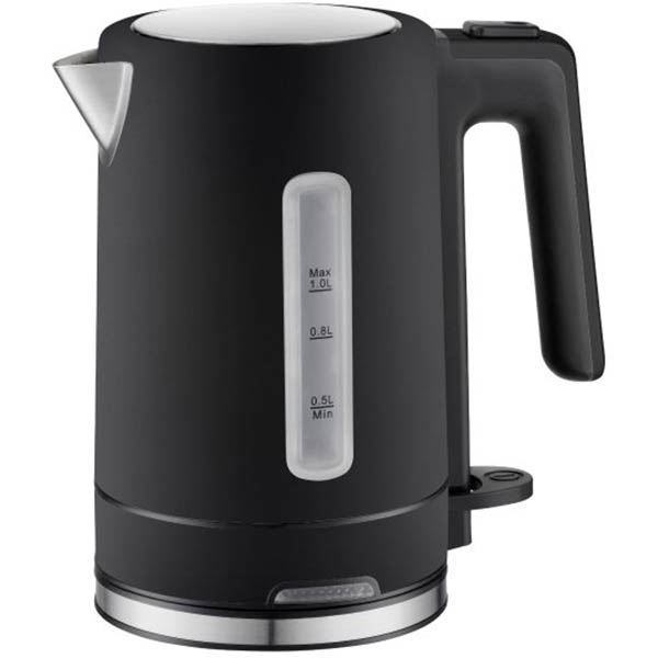 Image for NERO SELECT KETTLE STAINLESS STEEL 1 LITRE MATT BLACK from Barkers Rubber Stamps & Office Products Depot