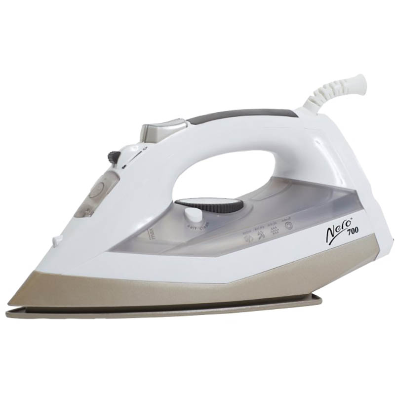 Image for NERO 700 STEAM AND DRY IRON BOX WHITE/CHAMPAGNE from MOE Office Products Depot Mackay & Whitsundays
