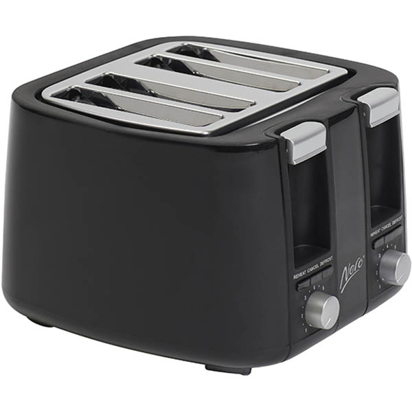 Image for NERO TOASTER 4 SLICE BLACK from Total Supplies Pty Ltd