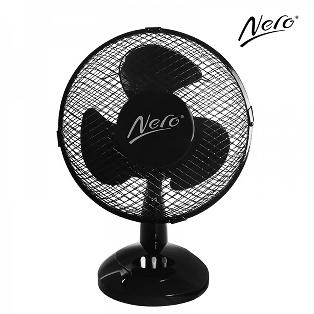 Image for NERO DESK FAN 230MM BLACK from MOE Office Products Depot Mackay & Whitsundays