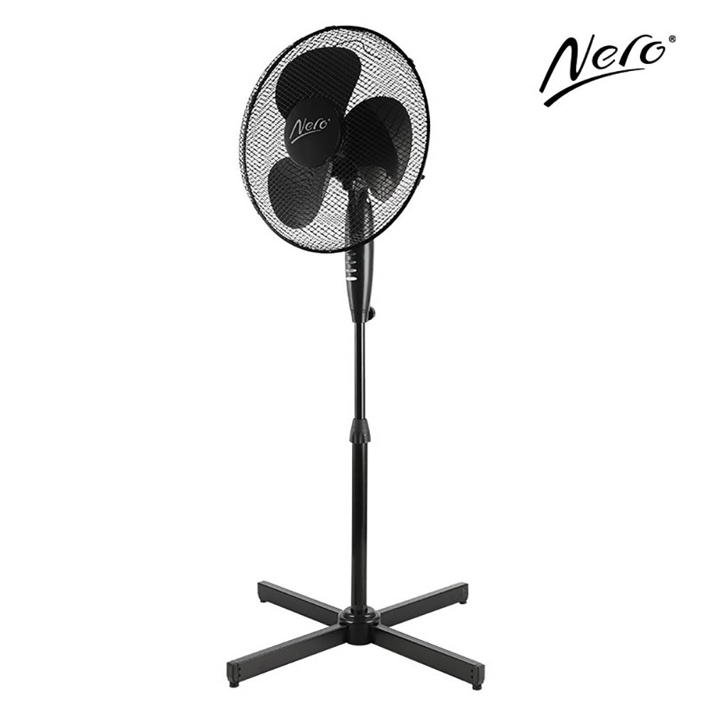 Image for NERO PEDESTAL FAN 400MM BLACK from OFFICEPLANET OFFICE PRODUCTS DEPOT