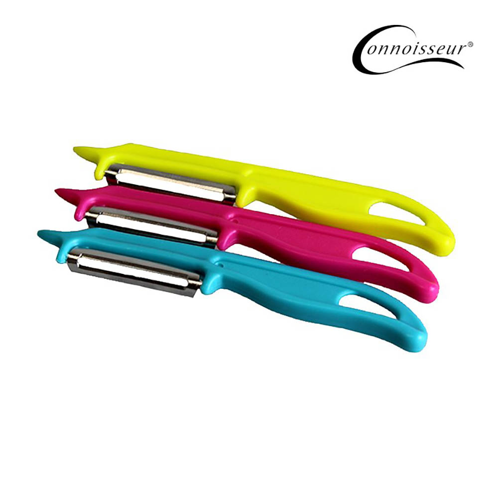 Image for CONNOISSEUR VEGETABLE PEELER STRAIGHT 145MM ASSORTED PACK OF 3 from Ross Office Supplies Office Products Depot