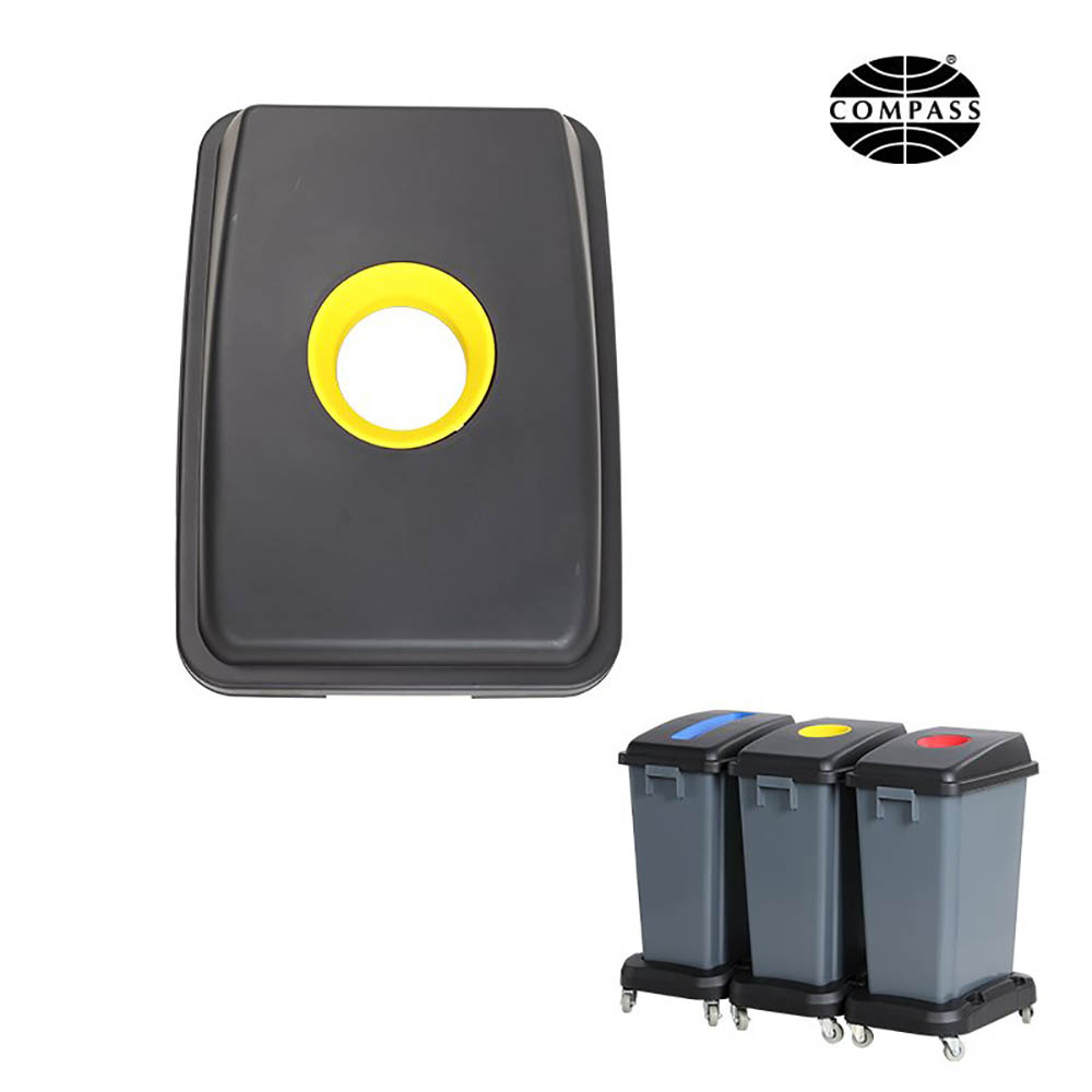 Image for COMPASS LID FOR BIN 7606010 YELLOW from Total Supplies Pty Ltd