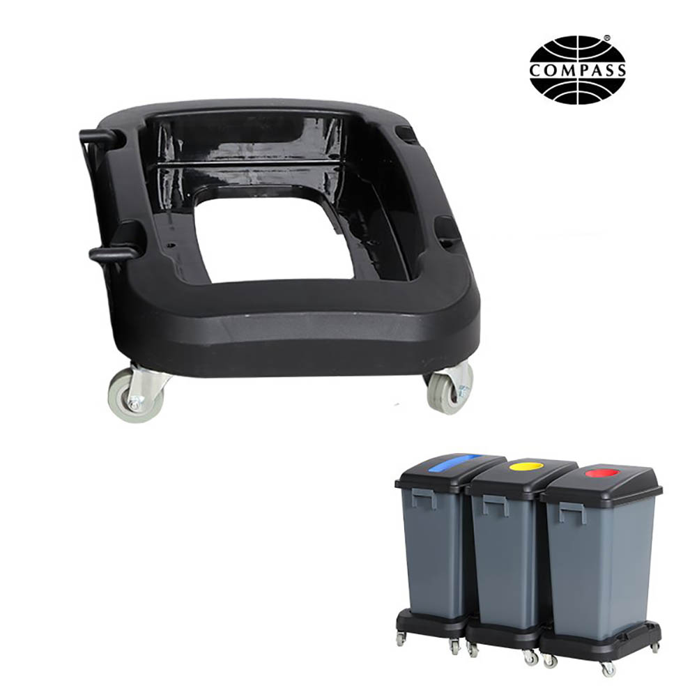 Image for COMPASS BASE FOR 7606010 BIN WITH 4 CASTORS AND HOOK BLACK from Total Supplies Pty Ltd