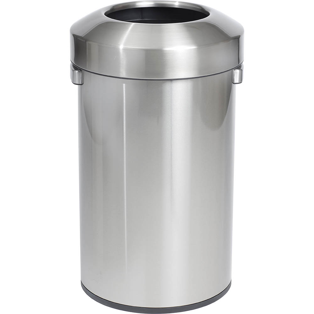 Image for COMPASS URBAN OPEN TOP BIN 60 LITRE STAINLESS STEEL from Albany Office Products Depot