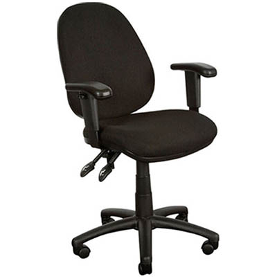 Image for YS DESIGN 08 TYPIST CHAIR HIGH BACK ARMS BLACK from Office Products Depot