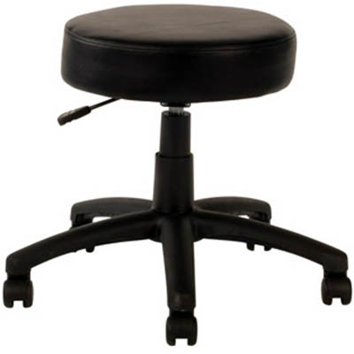 Image for YS DESIGN UTILITY STOOL BLACK FRAME AND PU COVER from Margaret River Office Products Depot