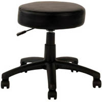 ys design utility stool black frame and pu cover