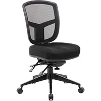 miami task chair medium mesh back black