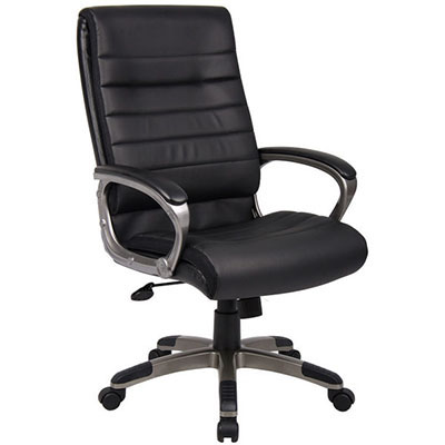 Image for CAPRI EXECUTIVE CHAIR HIGH BACK ARMS PU BLACK from Total Supplies Pty Ltd