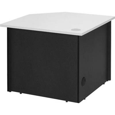 Image for OXLEY CORNER WORKSTATION UNIT 900 X 900 X 750MM WHITE/IRONSTONE from OFFICEPLANET OFFICE PRODUCTS DEPOT