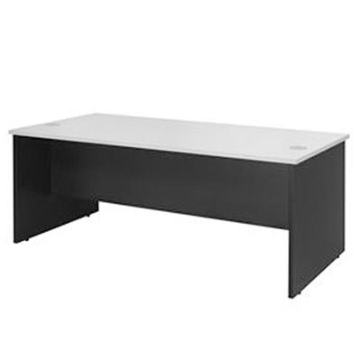 Image for OXLEY DESK 1800 X 750 X 730MM WHITE/IRONSTONE from Office Products Depot