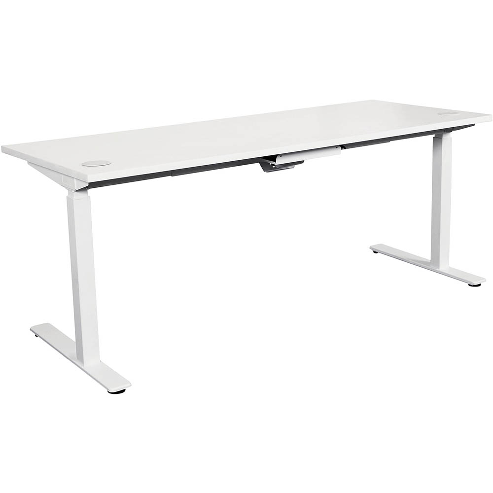 Image for SUMMIT ELECTRIC SIT TO STAND STRAIGHT DESK 1500 X 750MM WHITE/WHITE from Office Products Depot Gold Coast