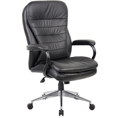 Image for TITAN EXECUTIVE CHAIR HIGH BACK ARMS PU BLACK from Ross Office Supplies Office Products Depot