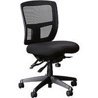 miami ii serenity ergonomic high mesh back chair black