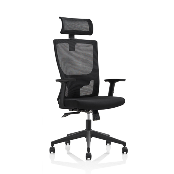 Image for INITIATIVE PLUTO TASK CHAIR HIGH MESH BACK ADJUSTABLE ARMS BLACK from Ross Office Supplies Office Products Depot