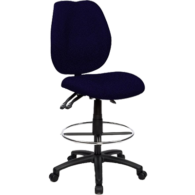 Image for SABINA DRAFTING CHAIR HIGH BACK BLUE from Office Products Depot Gold Coast