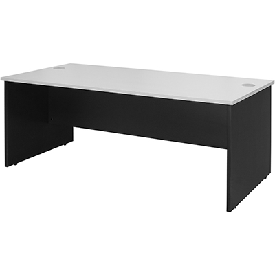 Image for OXLEY DESK 1500 X 750 X 730MM WHITE/IRONSTONE from MOE Office Products Depot Mackay & Whitsundays