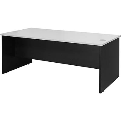 Image for OXLEY DESK 1800 X 900 X 730MM WHITE/IRONSTONE from Barkers Rubber Stamps & Office Products Depot