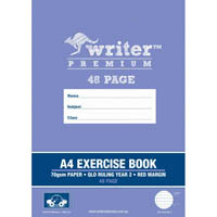 writer premium exercise book qld ruling year 2 70gsm 48 page a4 police car