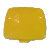 durable lid for 40l recycling bin yellow