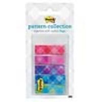post-it 683-plaid1 plaid flags gingham collection 12 x 43mm pack 100