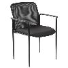 ys design miami visitor chair medium back with arms black