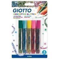 giotto confettis glitter pack of 5