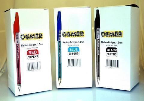 Image for Osmer BALLPEN -BOX OF 50 MEDIUM BLUE from Tristate Office Products Depot