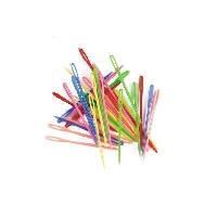ec plastic needles multicoloured pack of 32