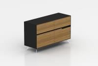 novara cabinet 4 drawers timber veneer